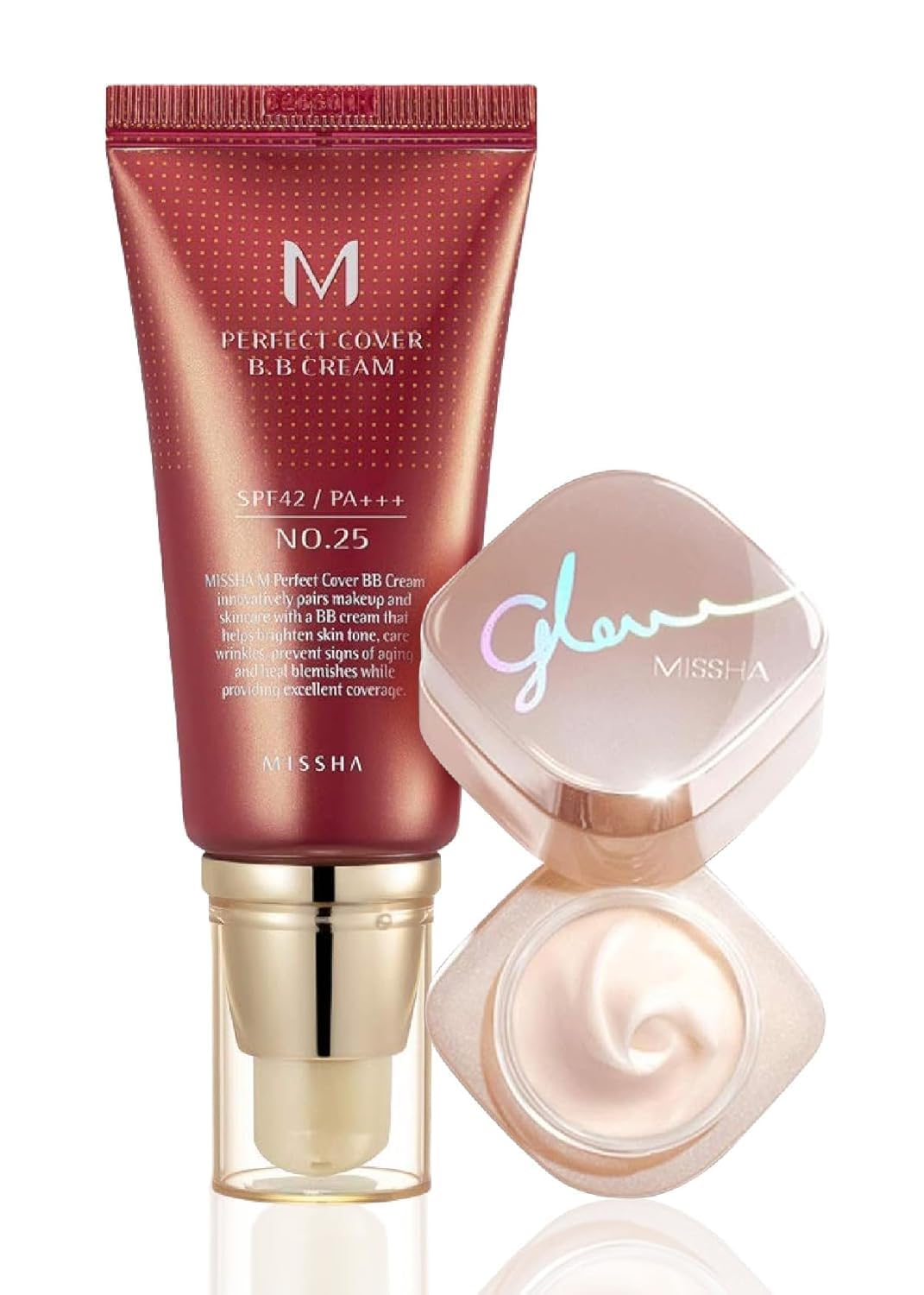 Amazon.com: MISSHA M Perfect Cover BB Cream No.25 & Glow Skin Balm